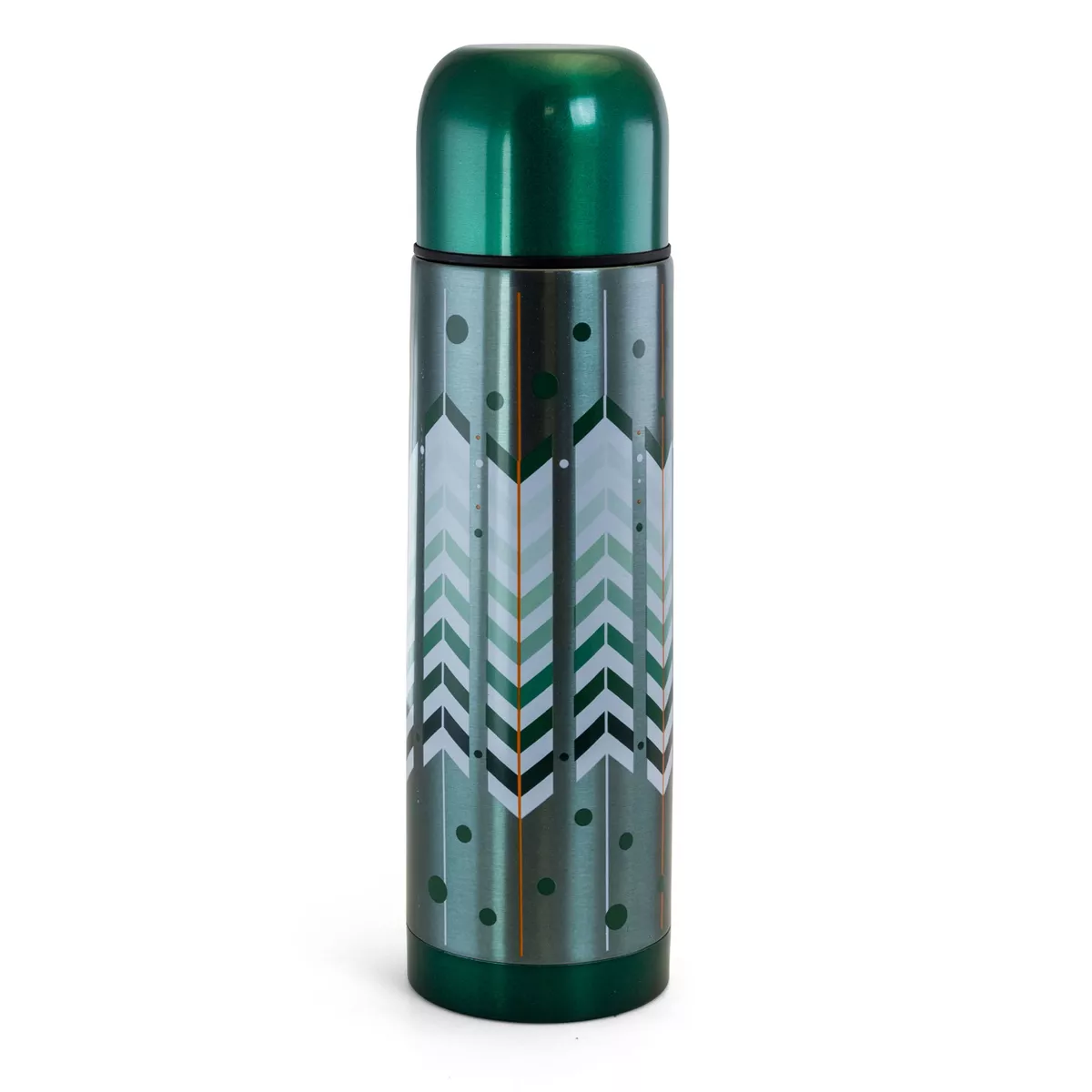 Gibson Home Cassidy Wave 2 Piece 16 Ounce Stainless Steel Travel Thermal Bottles