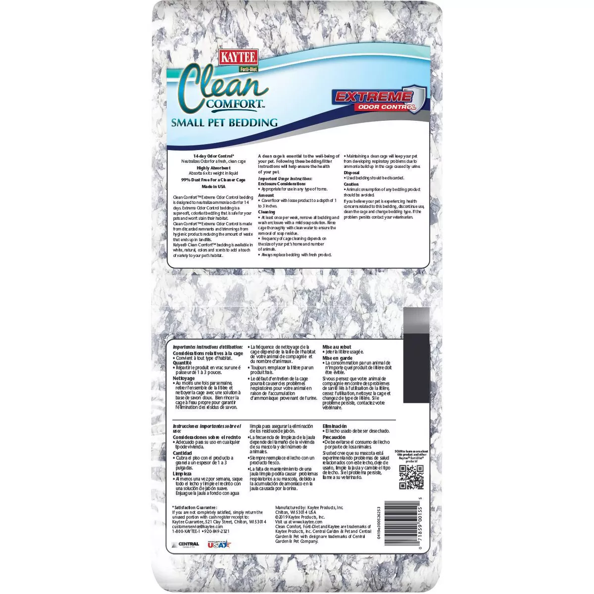 Kaytee Clean Comfort Extreme Odor Control Small Pet Bedding - 24.6L