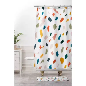 83 Oranges Terrazzo Love Memory Foam Bath Mat - Deny Designs
