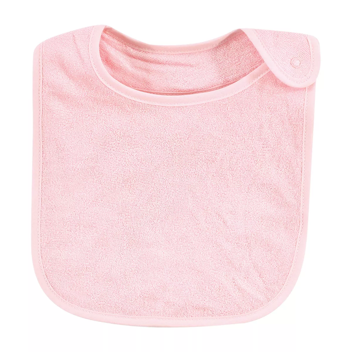 Hudson Baby Infant Girl Rayon from Bamboo Terry Bibs, Pink Lilac, One Size