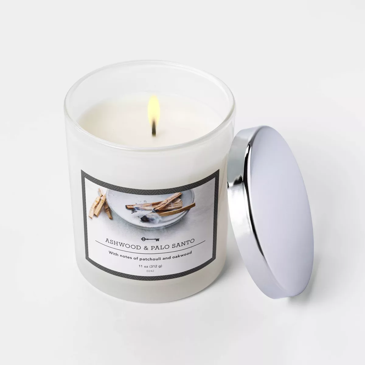 11oz Jar Ashwood and Palo Santo Candle - Threshold™