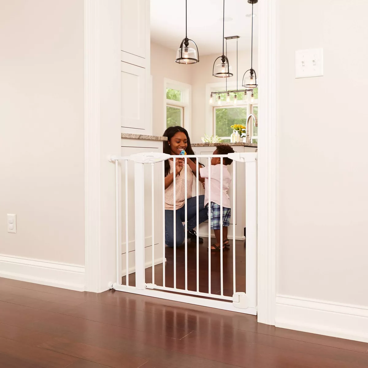 Toddleroo by North States Bright Choice Auto-Close Baby Gate - White - 29.75