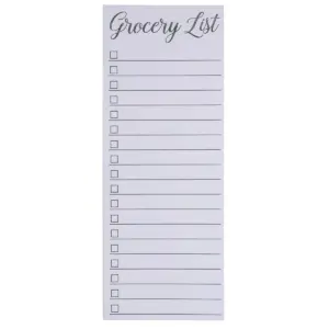 Paper Junkie 6-Pack To-Do List Notepads Magnetic Note Pads Grocery Shopping List Reminders for Fridge 3 Classic Designs 60 Sheets per Pad 3.5