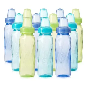 Evenflo Feeding Classic Tinted BPA Free Plastic Baby Bottles - 8oz /12ct