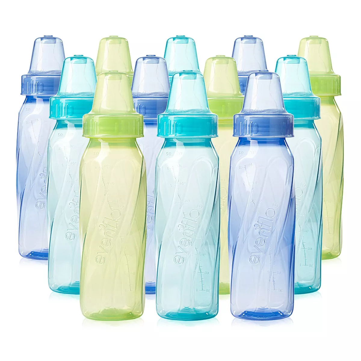 Evenflo Feeding Classic Tinted BPA Free Plastic Baby Bottles - 8oz /12ct