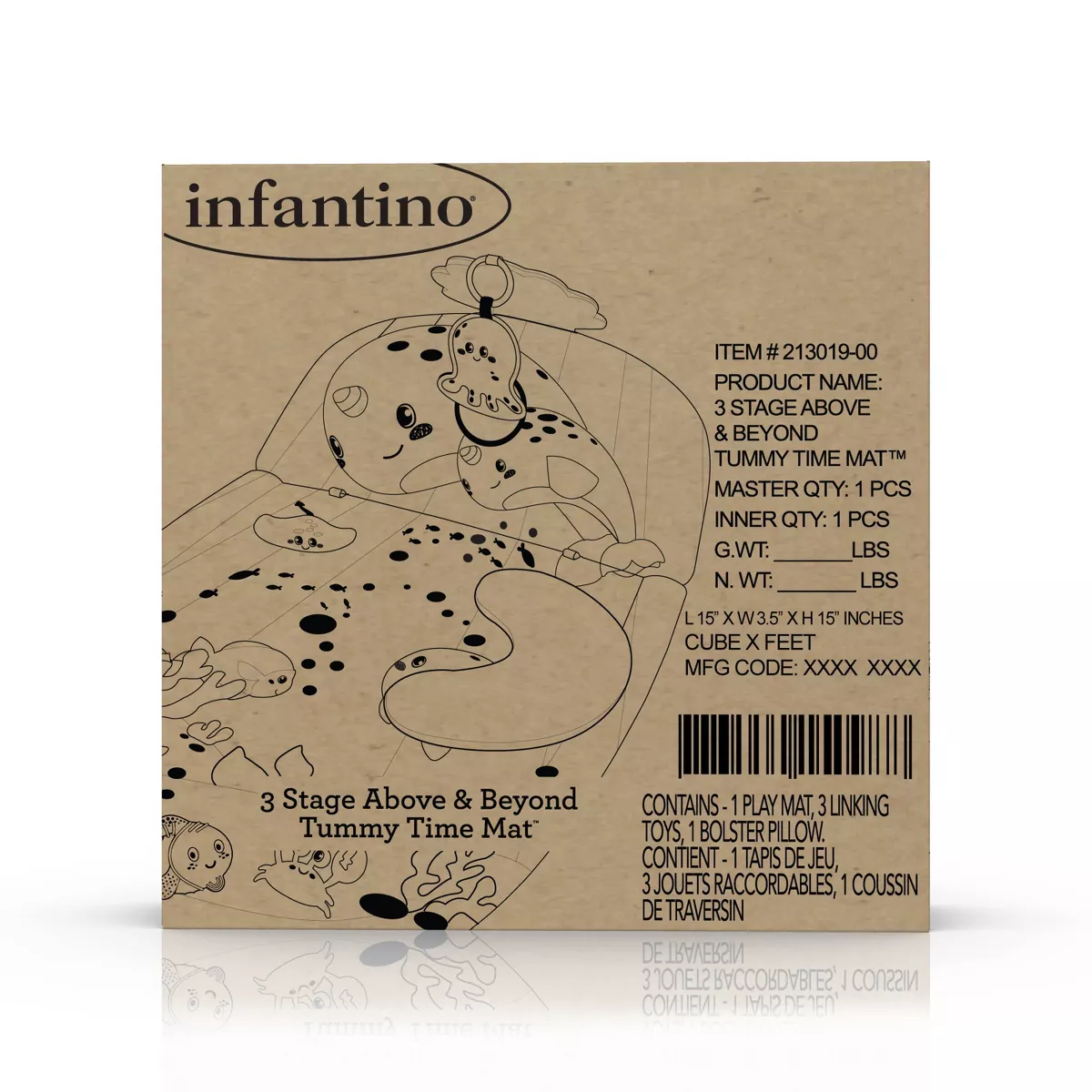 Infantino 3 Stage Above and Beyond Tummy Time Mat