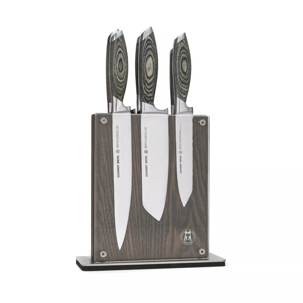 Schmidt Brothers Cutlery Bonded Ash 7pc Knife Block Set