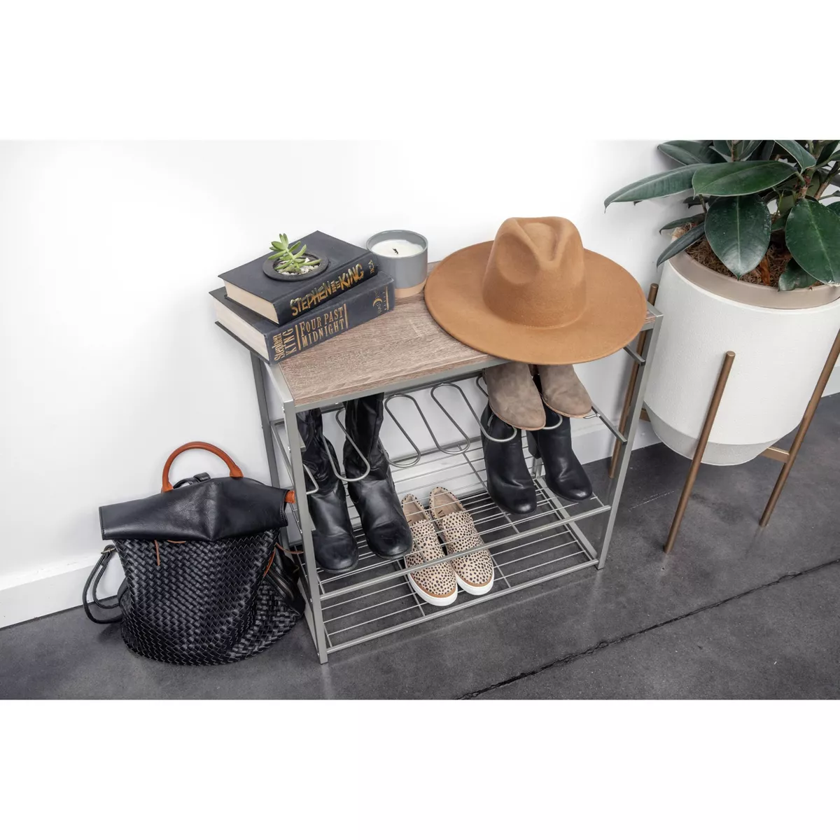 Boot and Shoe Rack Gray - Threshold™