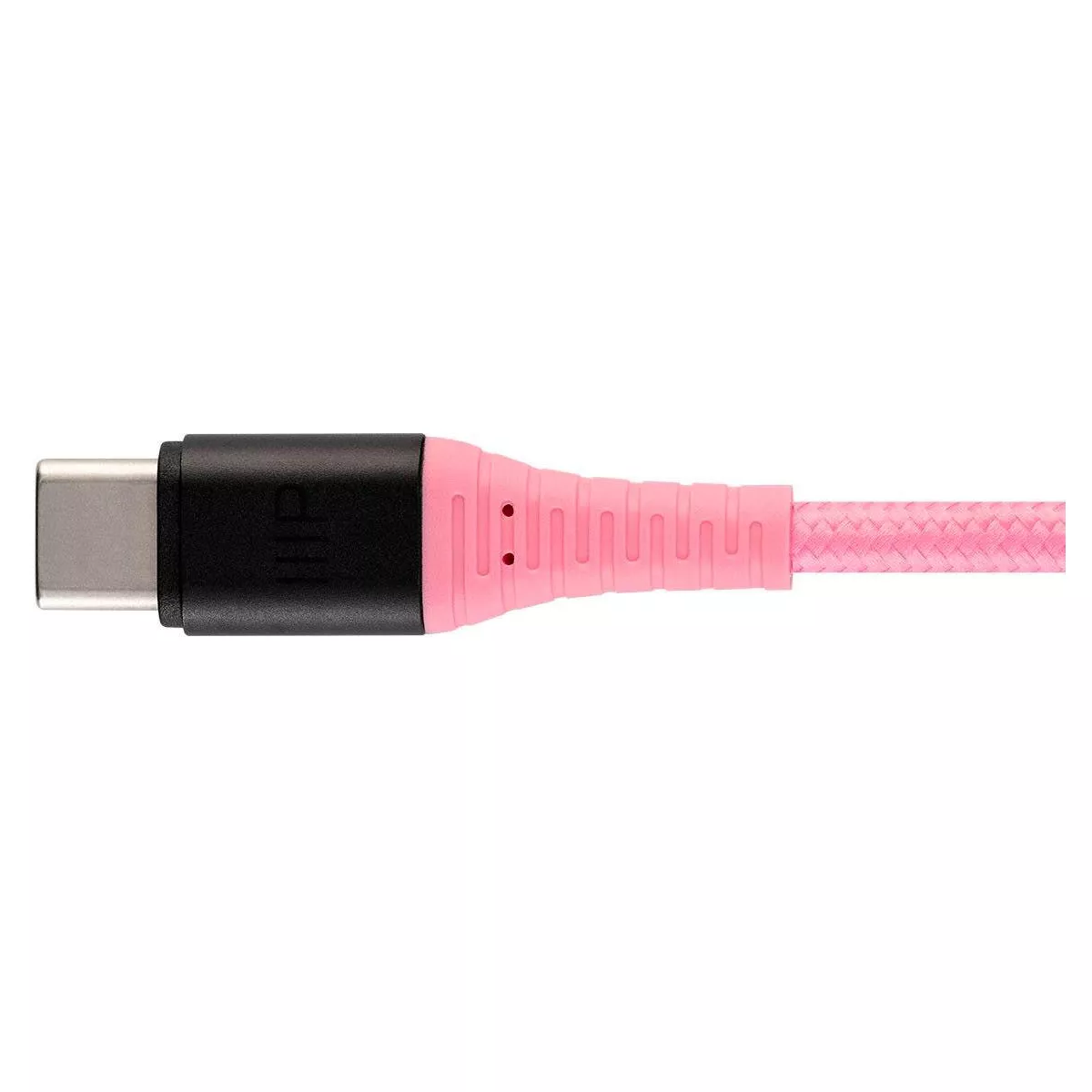 Monoprice USB 2.0 Type C to Type A Charge and Sync Cable - 1.5 Feet - Pink, Durable, Kevlar-Reinforced Nylon-Braid - AtlasFlex Series