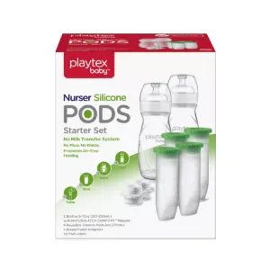 Playtex  Nurser Silicone PODS Baby Bottle Liner Starter Set
