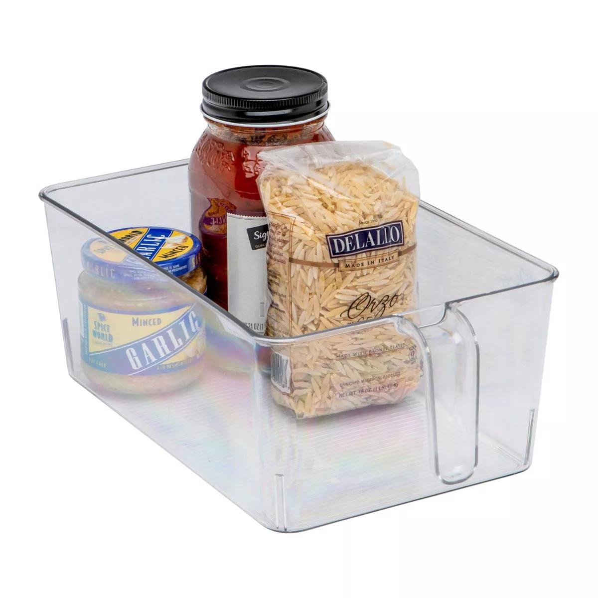 Dial Large Clear Bin with Handle
