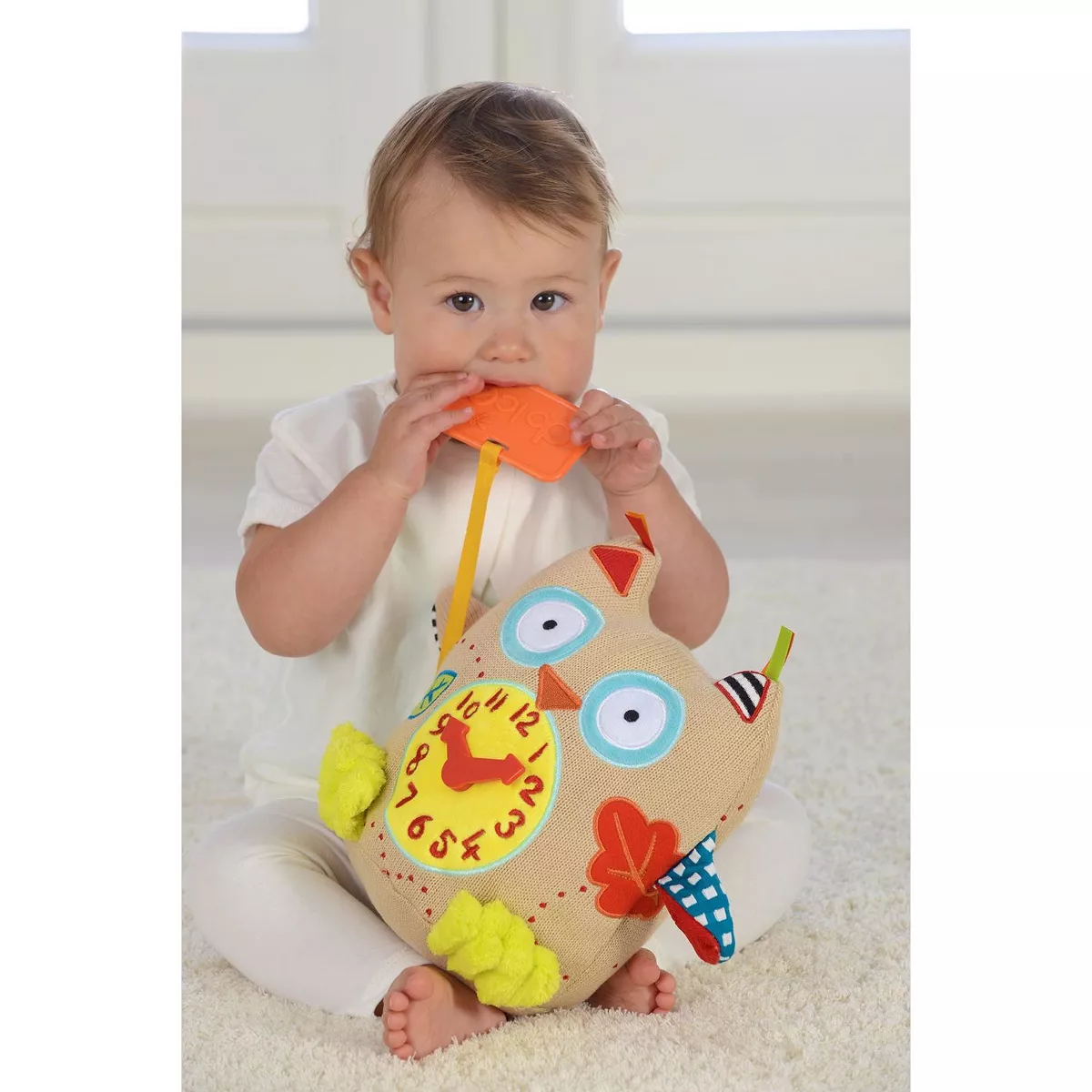 Dolce My First Owl Clock Stuffed Animal And Plush Toy