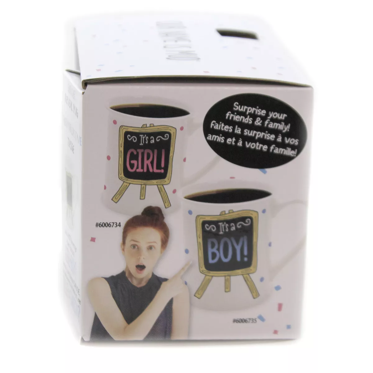 Tabletop 4.5" Heat Reveal It's A Girl Mug Gender Reveal Enesco - Drinkware