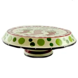 Tabletop Chip And Dip Christmas Plate Cake Plate Burton & Burton - Serving Platters