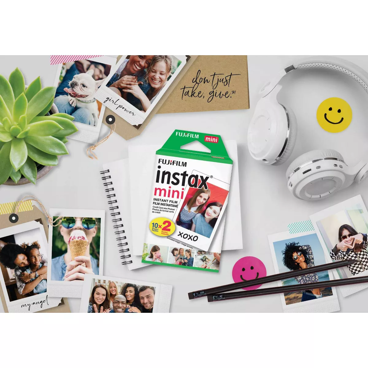 Fujifilm Instax Mini Instant Film Twin Pack - White (16437396)