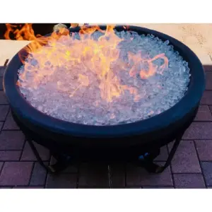 Recycled Fire Pit Fire Glass - Clear - AZ Patio Heaters