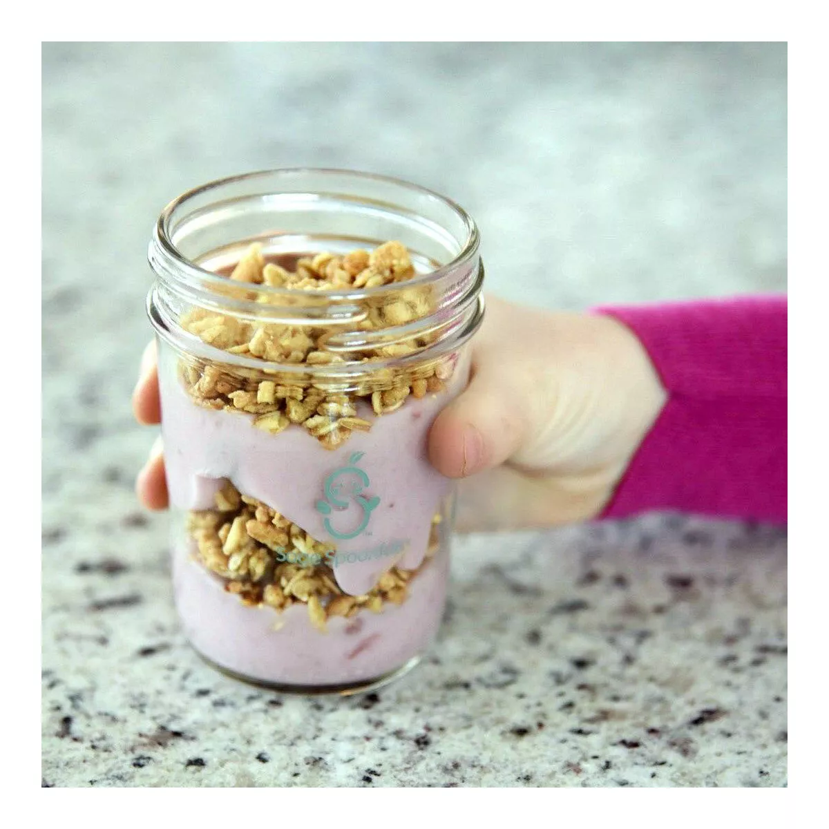 Sage Spoonfuls Glass Snack Jars 4pk Baby Food Storage Container - Clear - 8oz