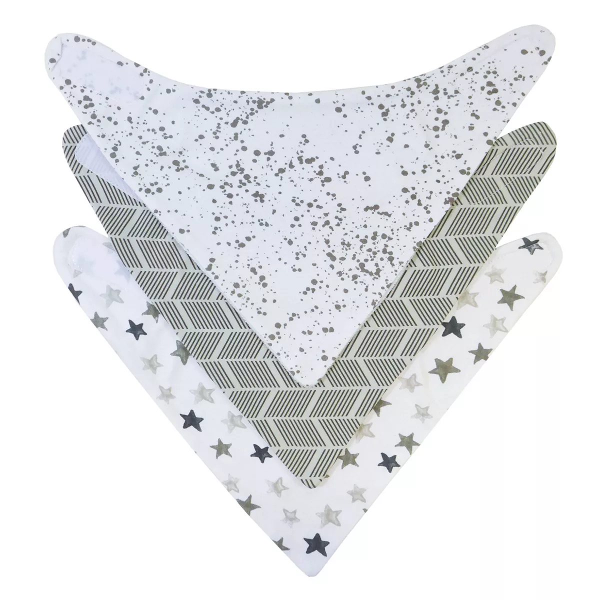 Neat Solutions Bandana Bib Set - Neutral - 3pk