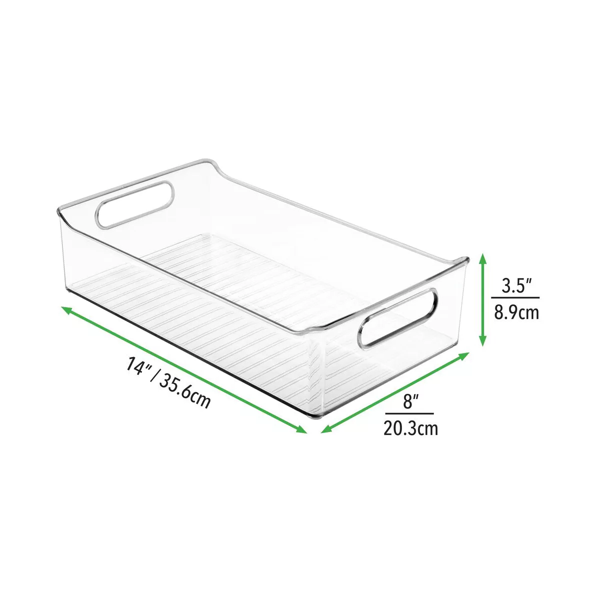 mDesign Plastic Office Drawer Organizer Tray, 6 Pack, Clear