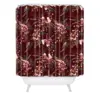 Wild Poppy Burgundy Shower Curtain Red - Deny Designs