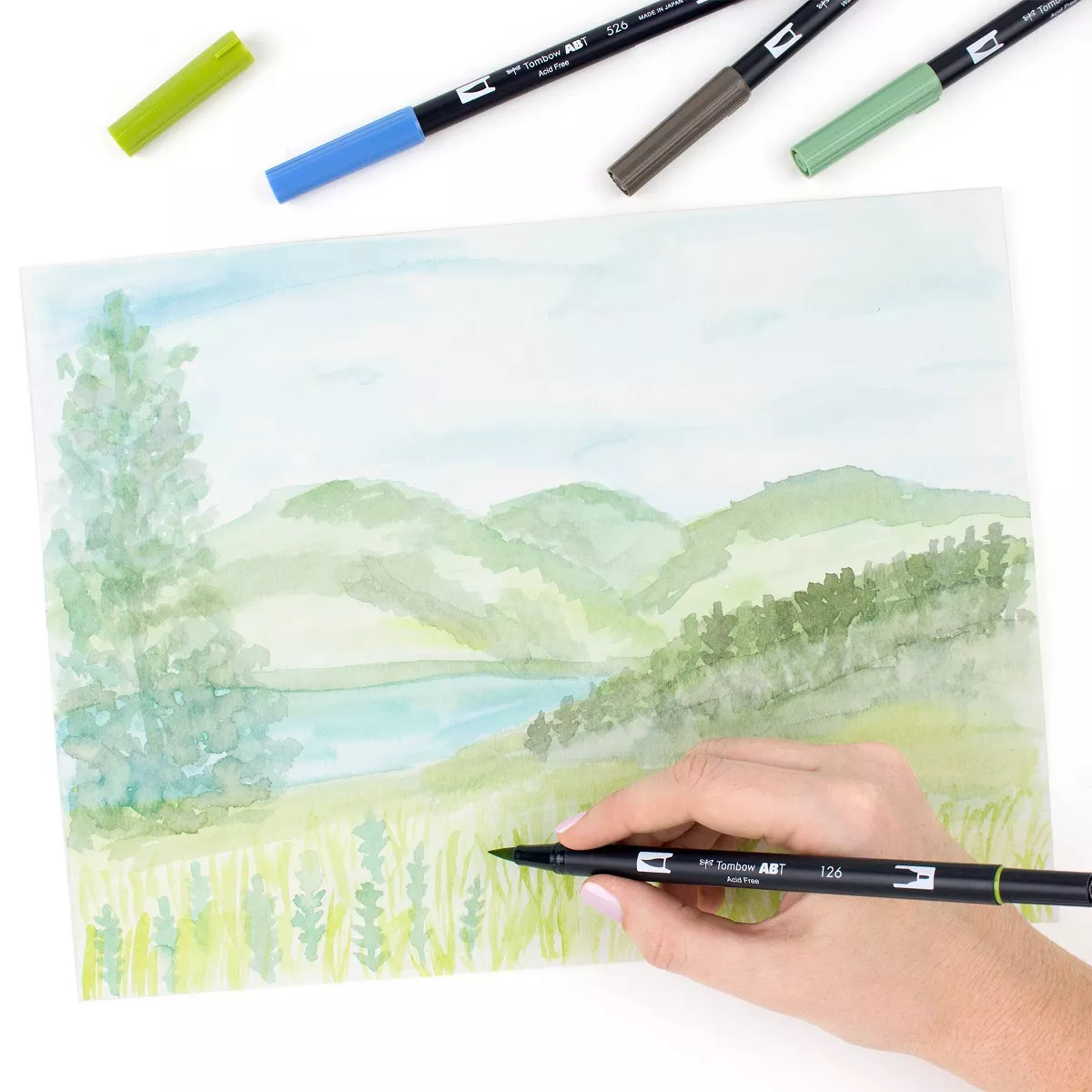 Tombow 10ct Dual Brush Pen Art Markers - Landscape