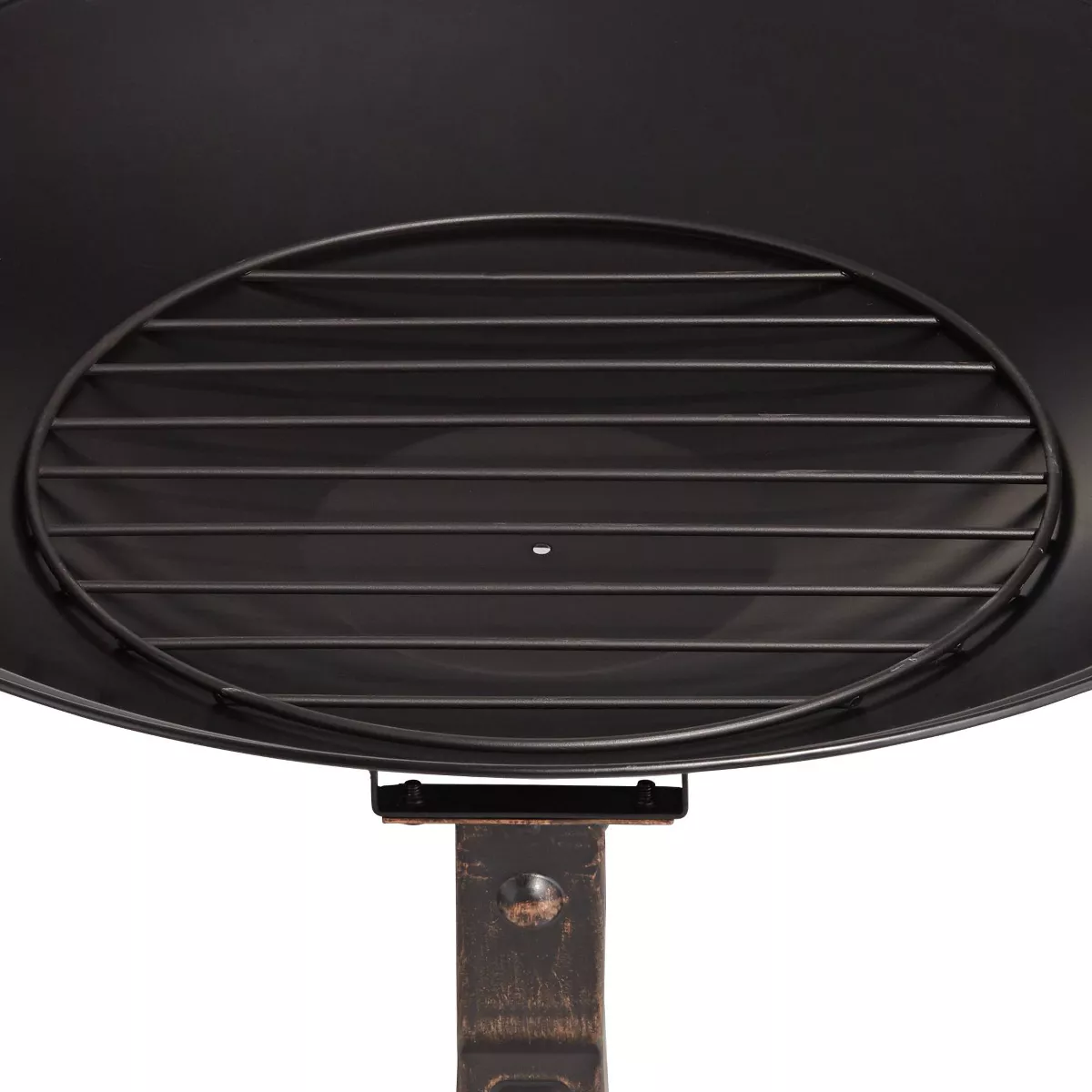 John Timberland Black Iron Outdoor Fire Pit Round 24" Steel Wood Burning with Spark Screen and fire Poker for Outside Backyard Patio Camping