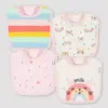 Gerber Baby Girls' 4pk Rainbow Bib
