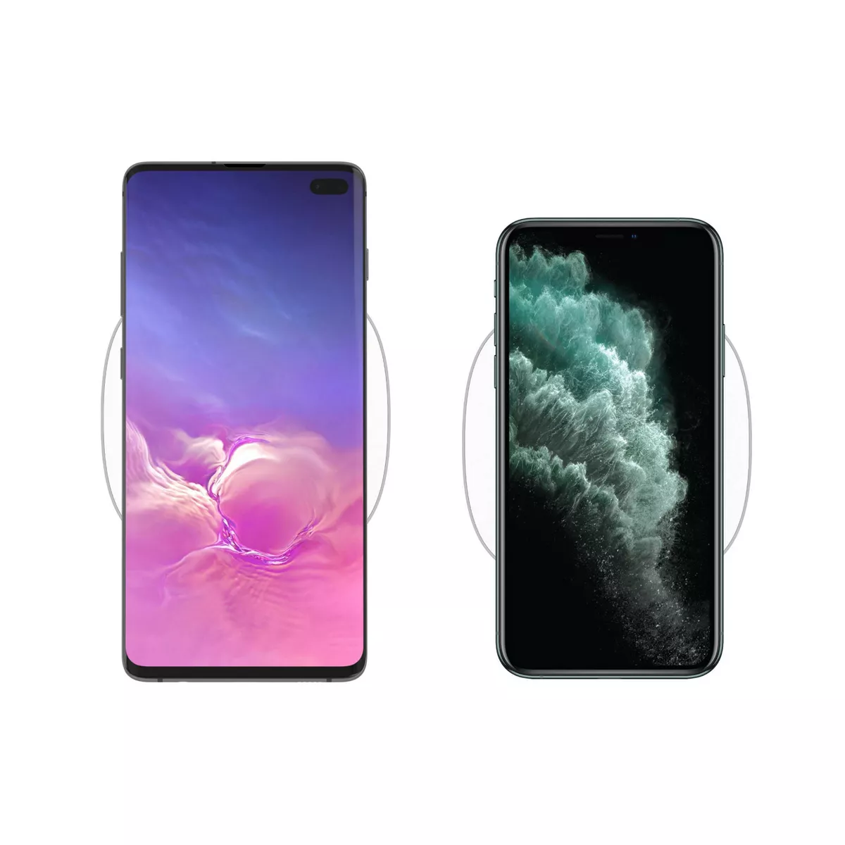 Just Wireless 5W Qi Wireless Charging Pad with 4ft TPU Charging Cable - White