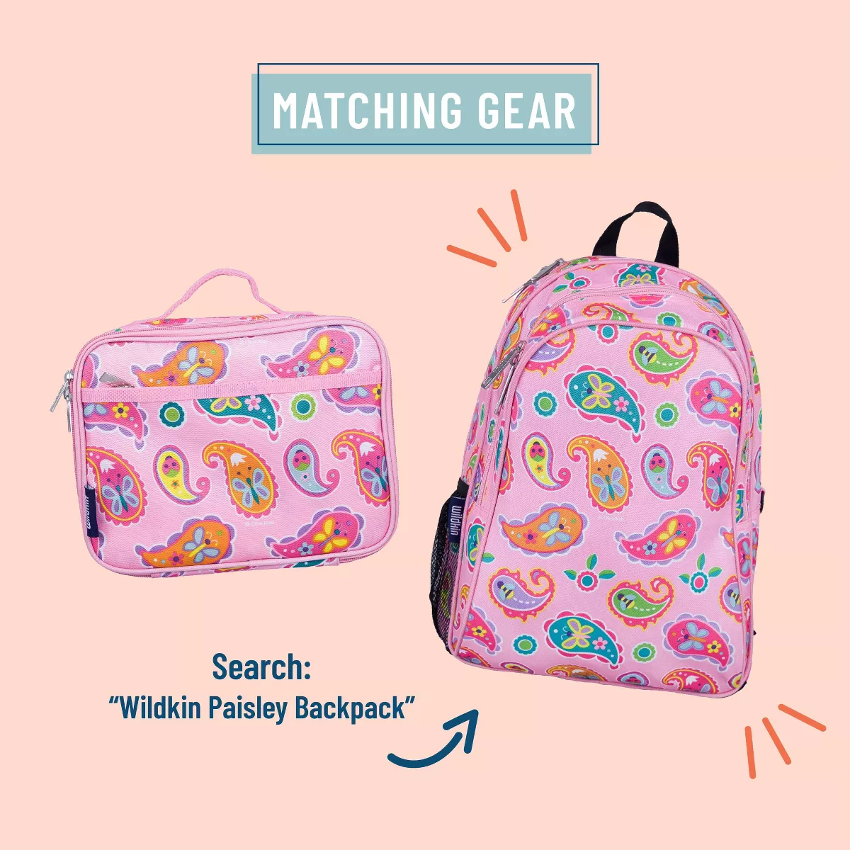 Wildkin Olive Kids' Paisley Lunch Box