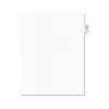 Avery-Style Preprinted Legal Side Tab Divider Exhibit B Letter White 25/Pack 01372