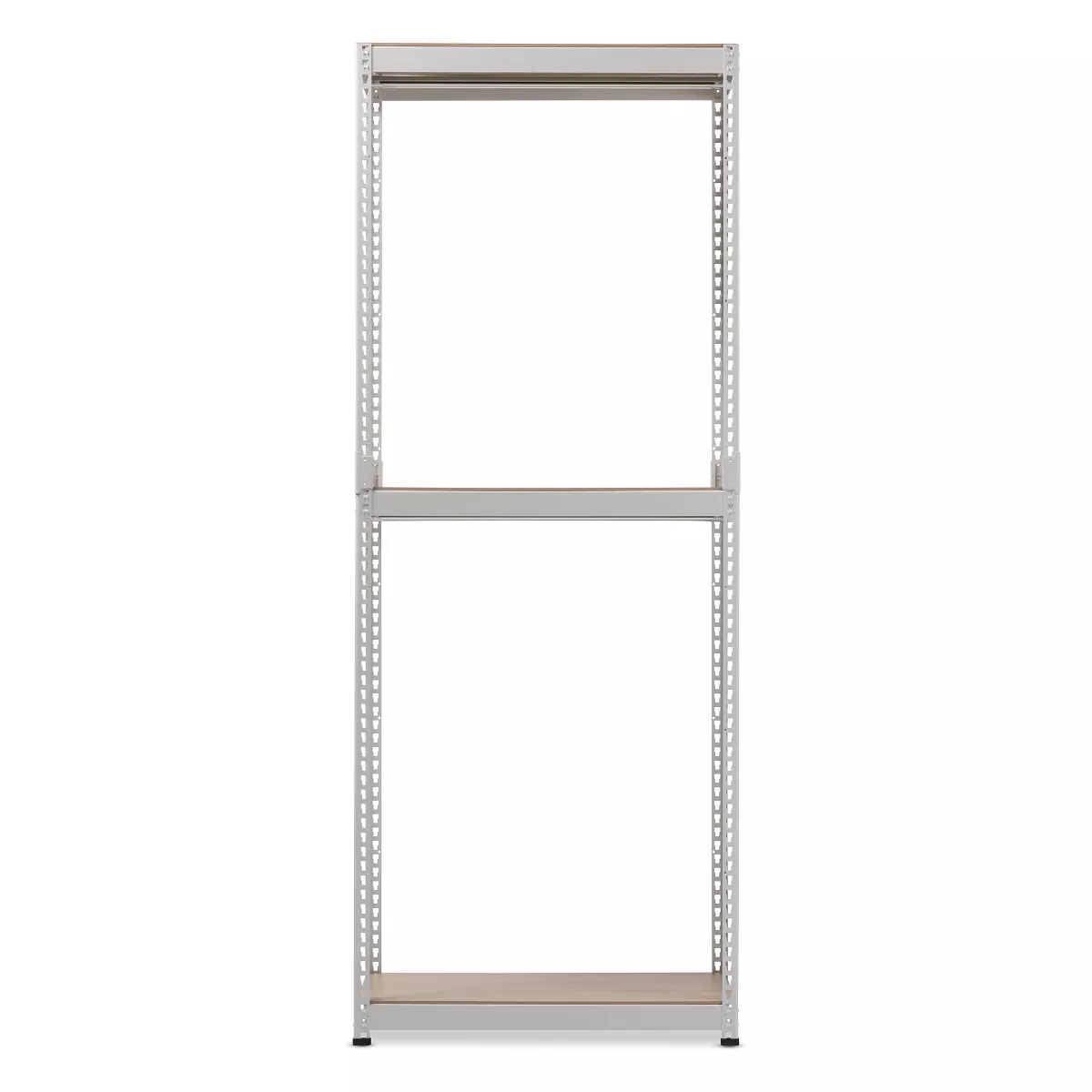 Gavin Metal 3 - Shelf Closet Storage Racking Organizer - White - Baxton Studio