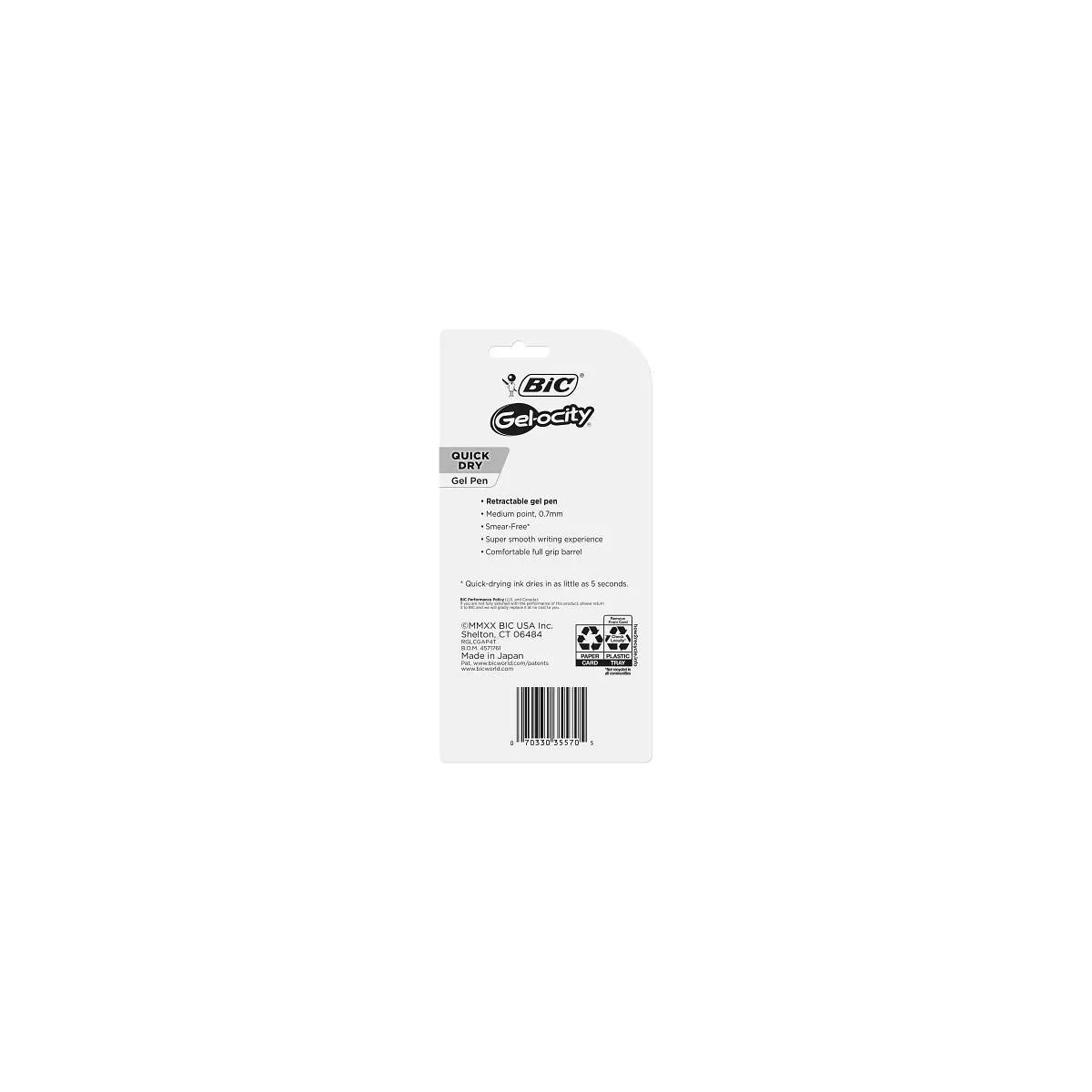 BiC 4pk Gel Pens Gelocity Quick Dry Fashion