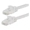 Monoprice Cat5e Ethernet Patch Cable - 0.5 Feet - White | Network Internet Cord - RJ45, Stranded, 350Mhz, UTP, Pure Bare Copper Wire, 24AWG - Flexboot