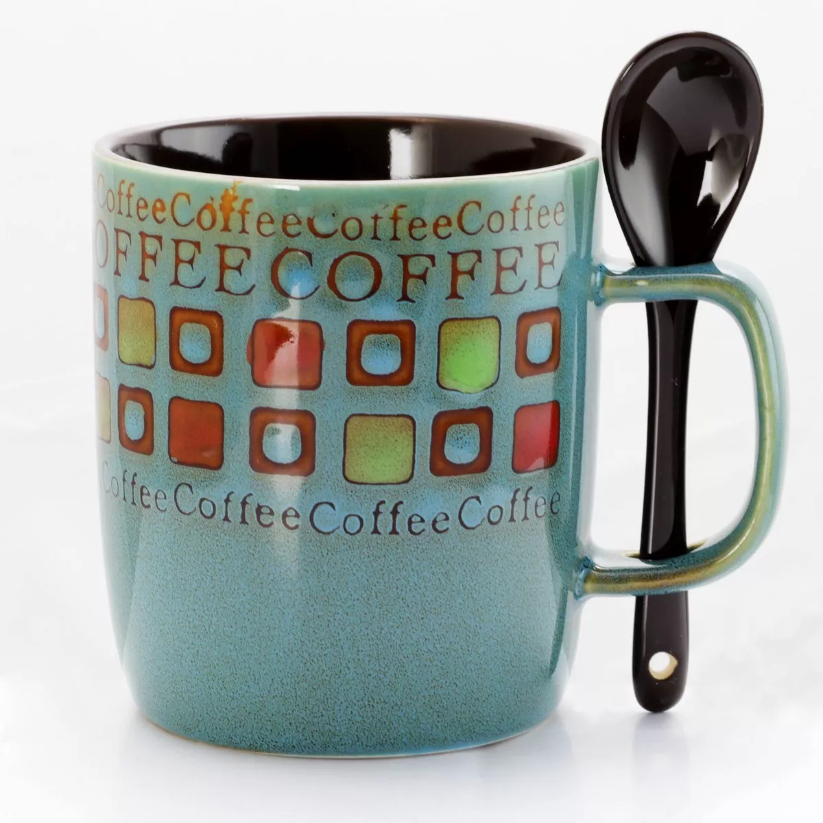 Gibson Home 13oz 8pk Stoneware Mr. Coffee Cafe Americano Mug Set
