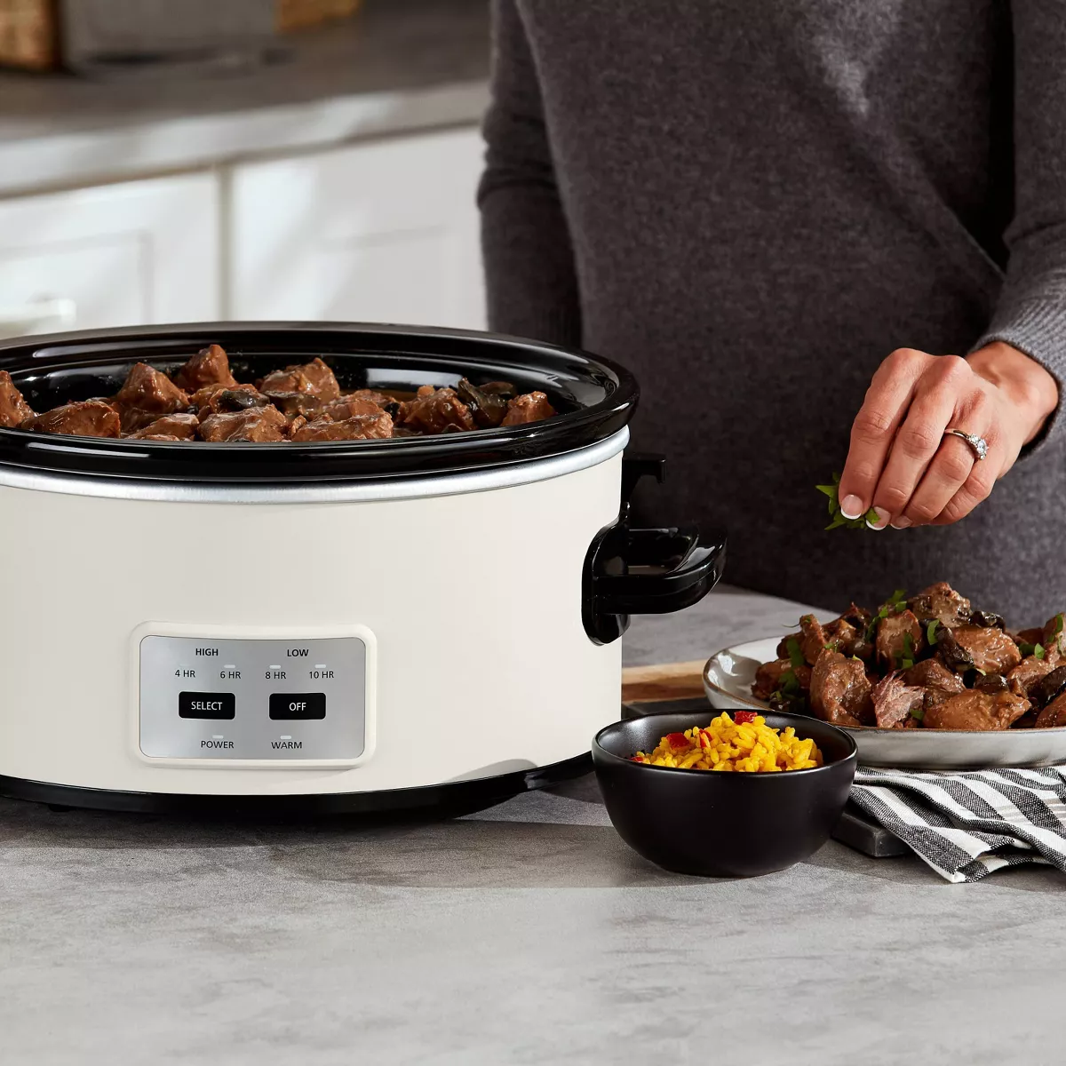 Crock Pot 6qt Cook and Carry Programmable Slow Cooker - Hearth & Hand with Magnolia