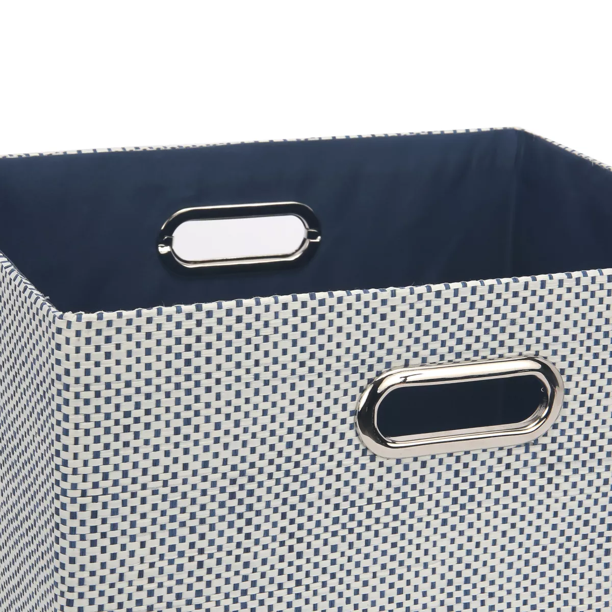 Lambs & Ivy Blue Foldable/Collapsible Storage Bin/Basket Organizer with Handles