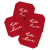 Lisa Argyropoulos Hello Love Set of 4 Coasters - Deny Designs