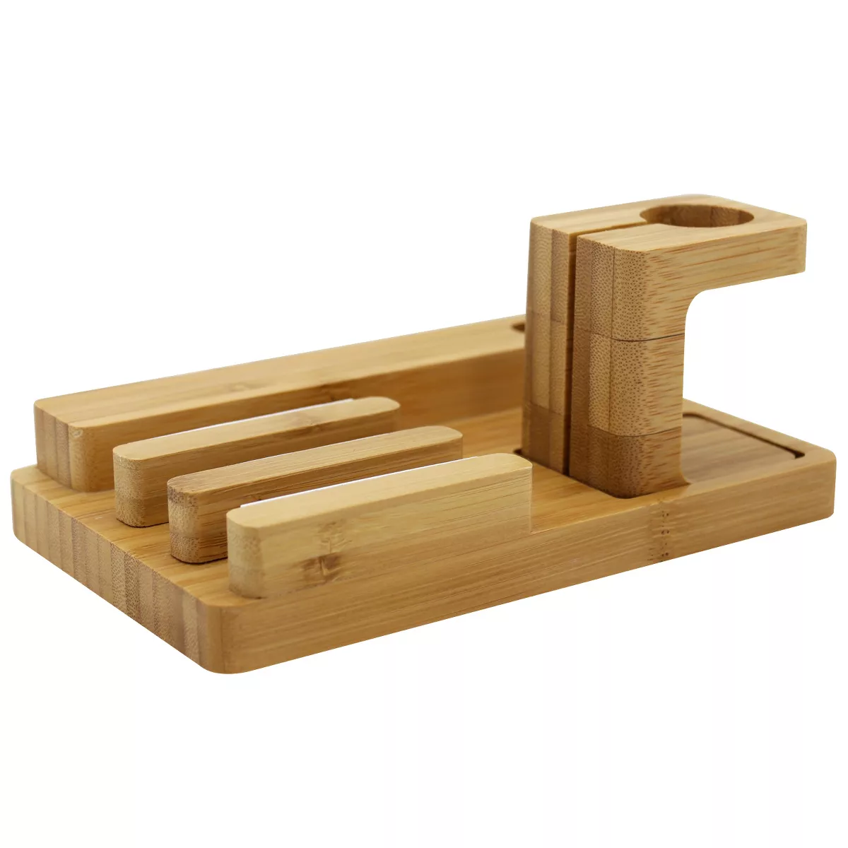 Trexonic Bamboo Apple Watch and Iphone Charging Stand