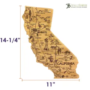 Totally Bamboo Destination California Cutting Board 14.25