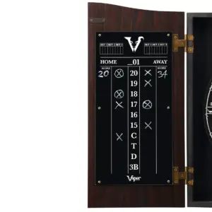 Viper Vault Deluxe Dartboard Cabinet with Pro Score