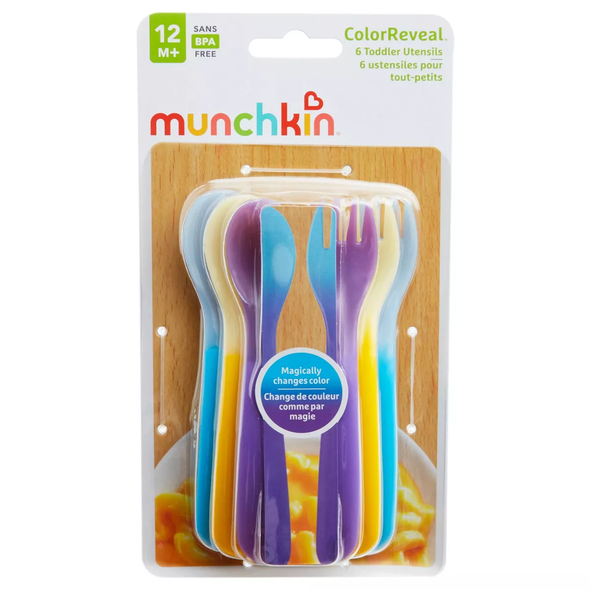 Munchkin ColorReveal Color Changing Toddler Forks and Spoons - 6pk