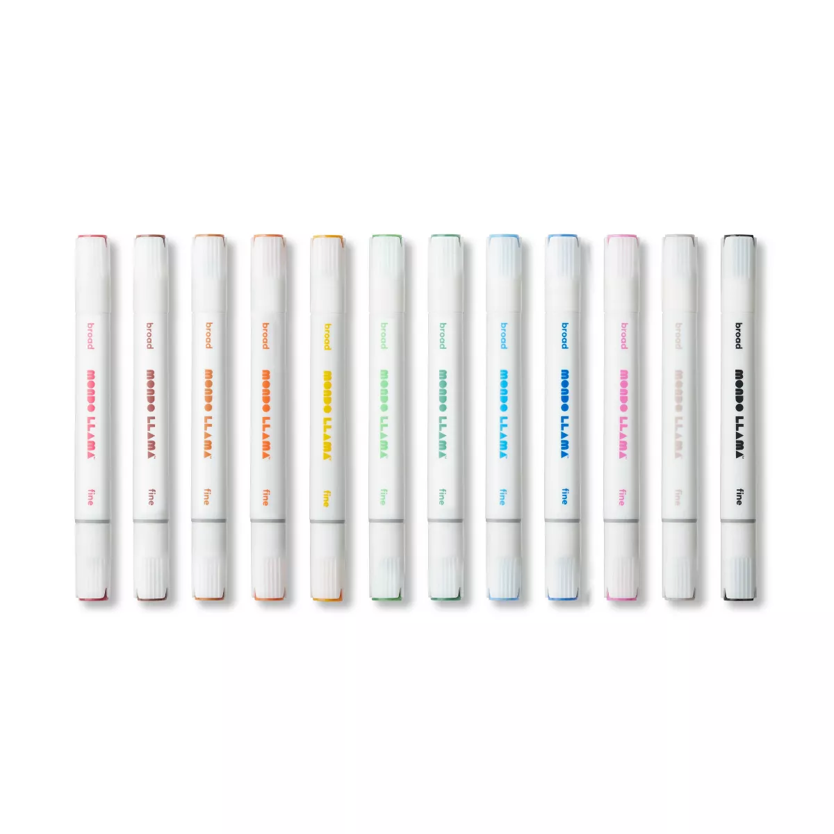 12ct Alcohol Markers Broad & Fine Dual-Tip - Mondo Llama™