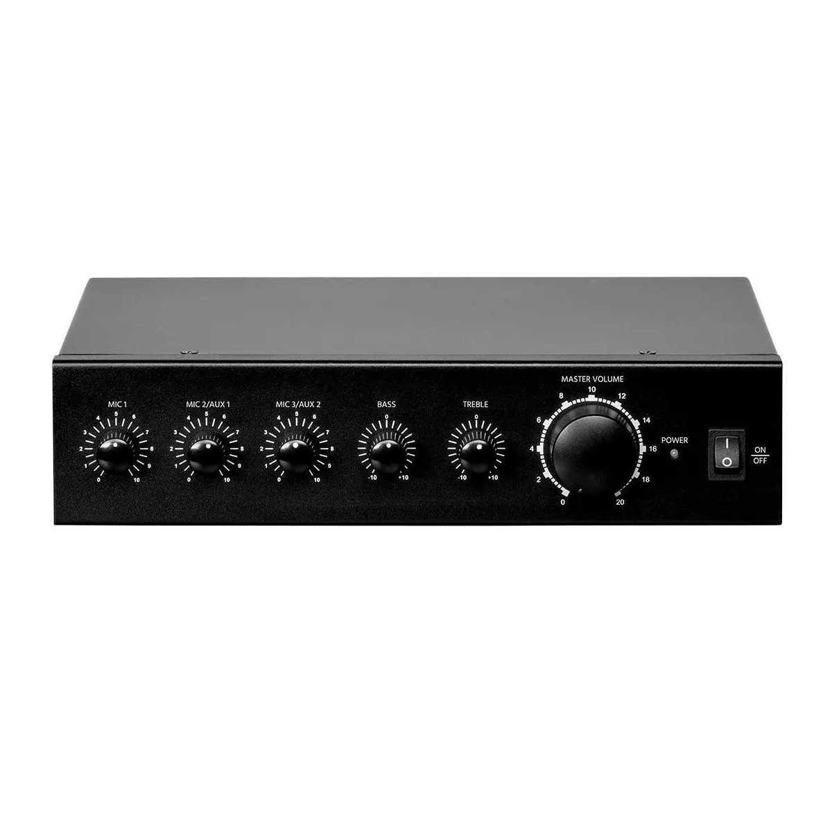 Monoprice Commercial Audio 60W 3ch 100/70V Mixer Amp (No Logo)