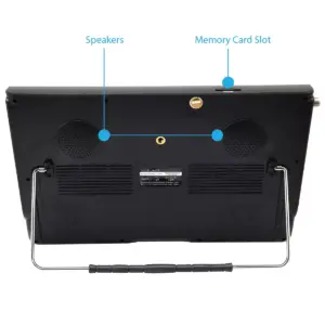 Trexonic Ultra Lightweight Rechargeable Widescreen 12in LED Portable TV