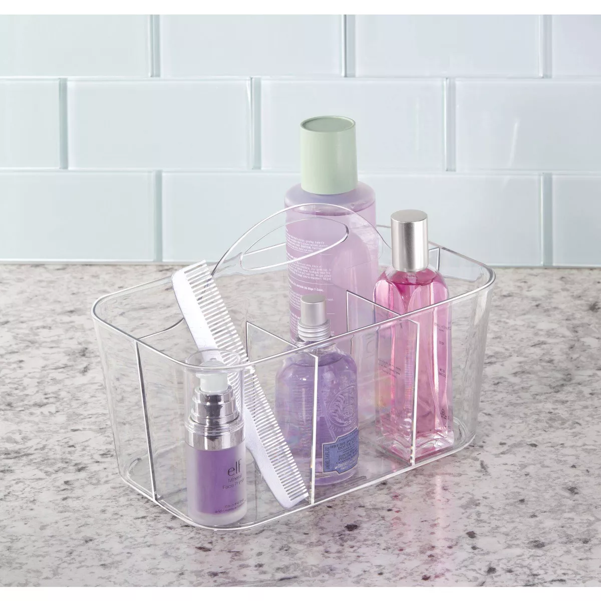 iDESIGN Clarity Flatware Caddy Clear