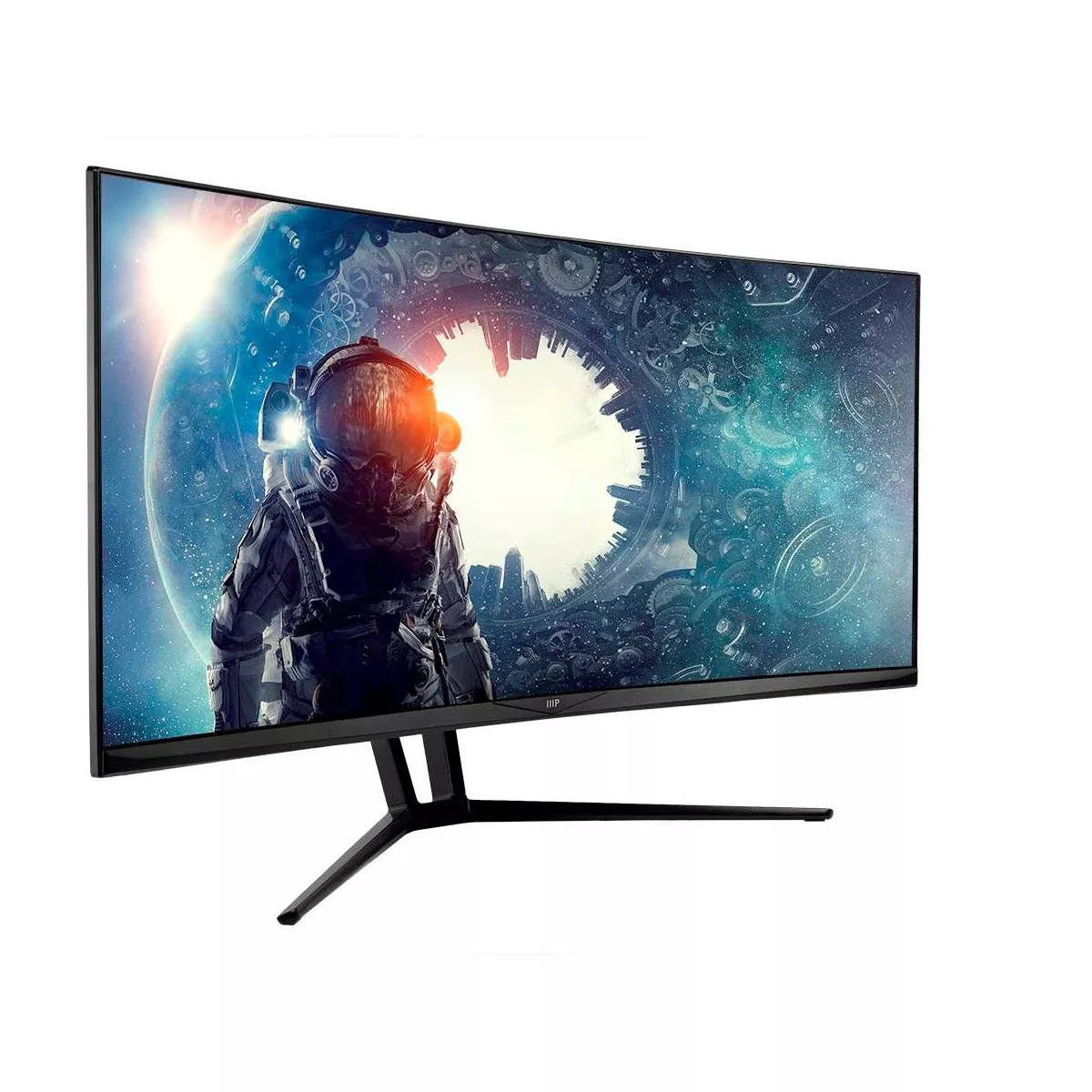 Monoprice 35in Zero-G Curved Ultrawide Gaming Monitor - 21:9, 1800R, UWQHD, 3440x1440p, 100Hz (120Hz OC), 4ms, AMD FreeSync, HDMI, DisplayPort, VA
