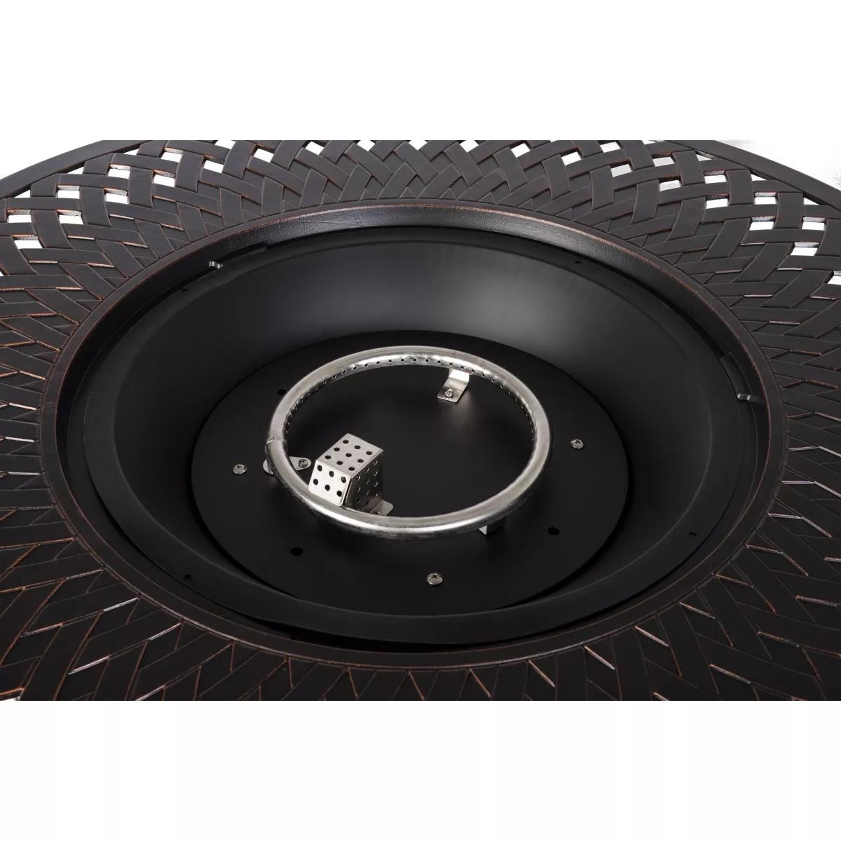 Verona Aluminum Round LPG Fire Pit - Fire Sense