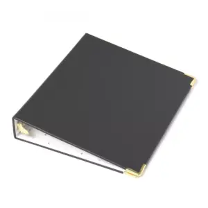 Russell+Hazel Vegan Leather Mini 3 Ring Binder Black