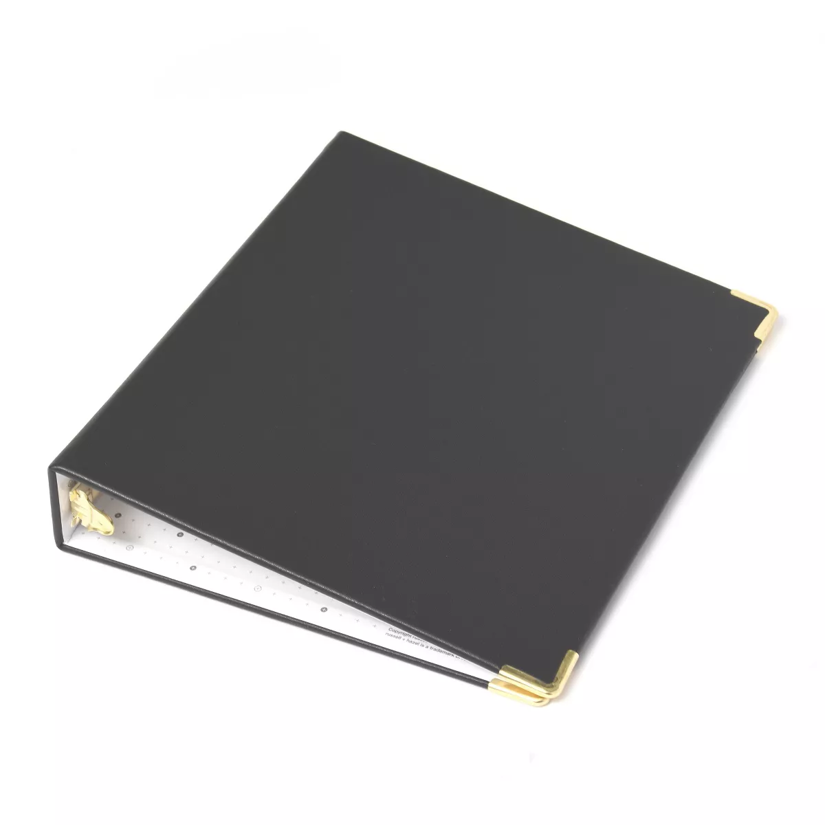 Russell+Hazel Vegan Leather Mini 3 Ring Binder Black