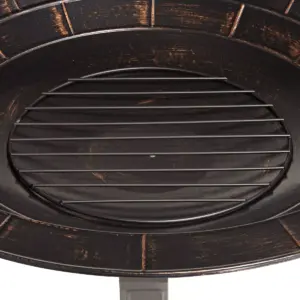 John Timberland Iron Outdoor Fire Pit Round 30